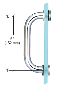 6 inch Single-Sided Solid Pull Handle-With Washers             